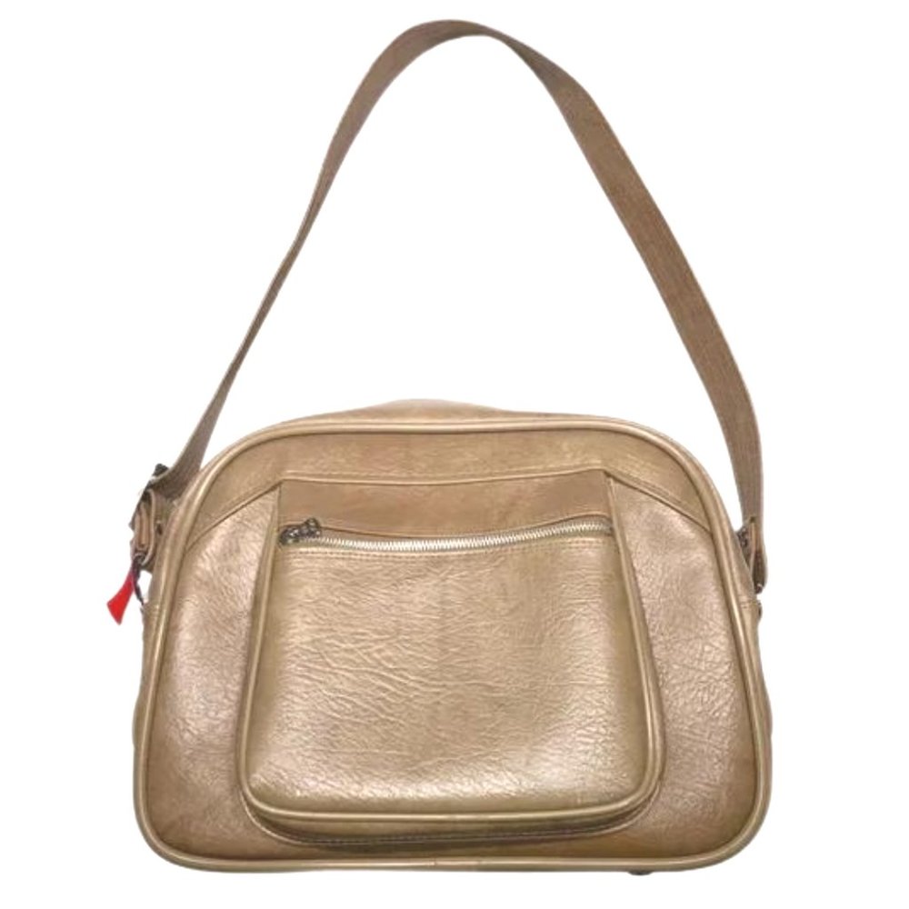 American Tourister Vintage 1960's Soft Shell Light Tan Retro Travel Bag RARE
